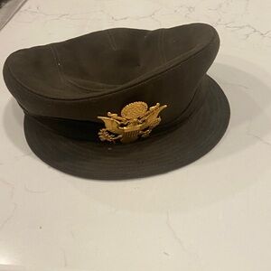 Men's Olive Green Military Cap